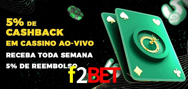 Promoções do cassino ao Vivo f2bet